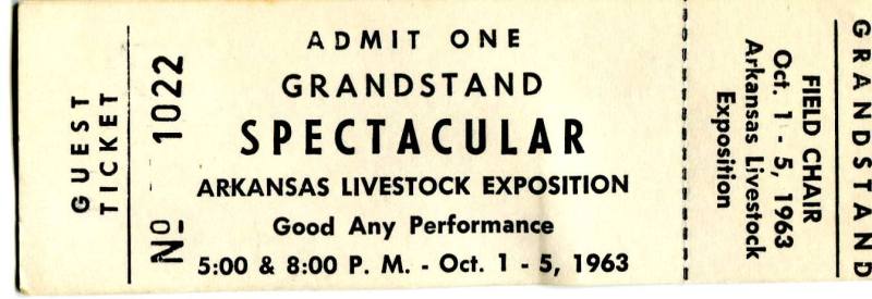 Ticket, Admission - Spectacular, Arkansas Livestock Exposition