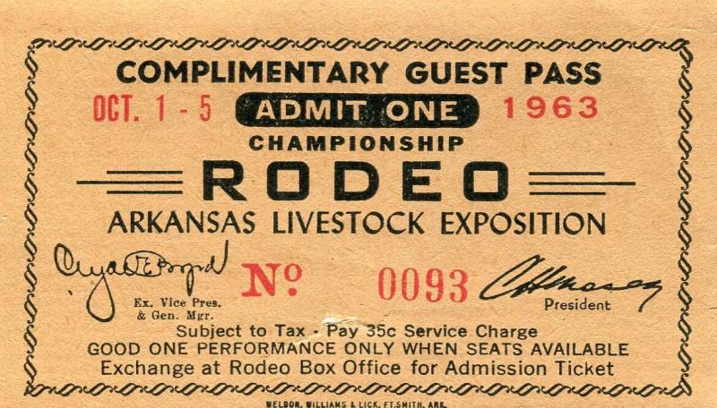 Ticket, Complementary - Championship Rodeo