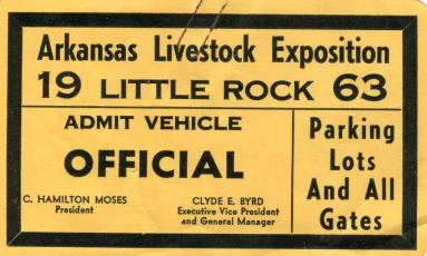 Pass, Vehicle - Arkansas Livestock Exposition