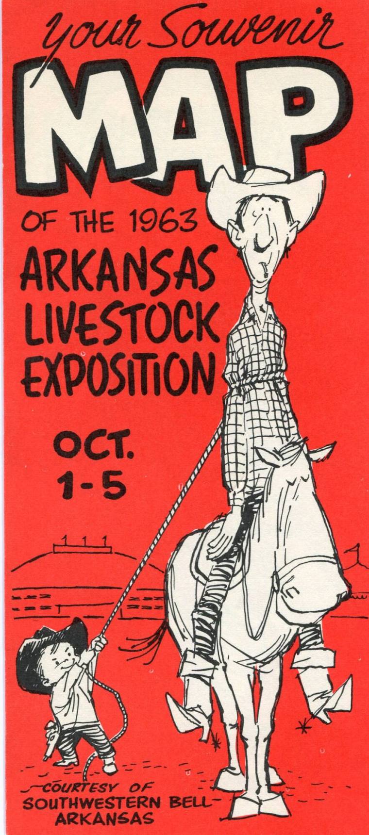 Map, Souvenir - Arkansas Livestock Exposition