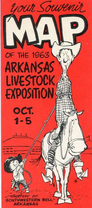 Map, Souvenir - Arkansas Livestock Exposition