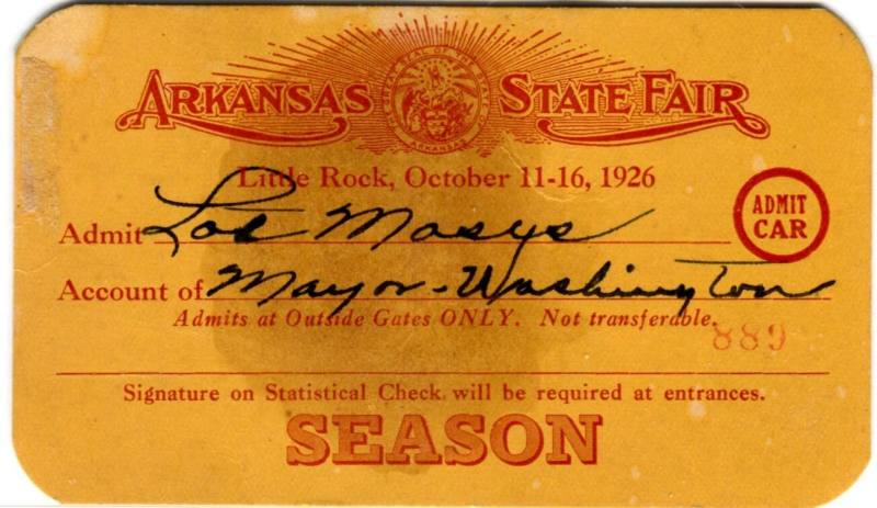 Pass, Season - Arkansas State Fair