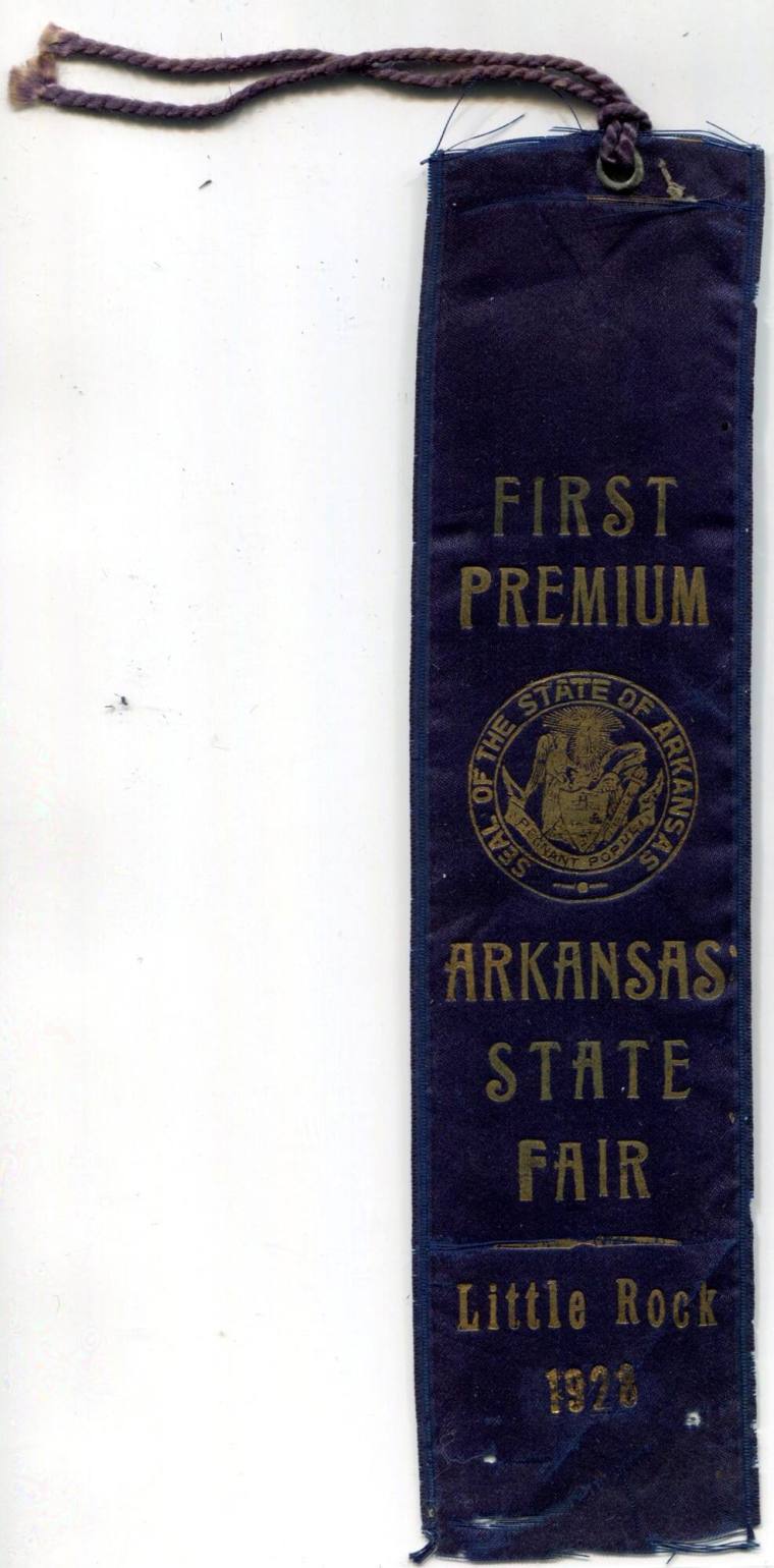 Ribbon, First Premium - Arkansas State Fair