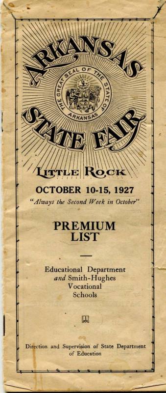 Book, Premium - Arkansas State Fair