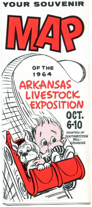 Map, Souvenir - Arkansas Livestock Exposition