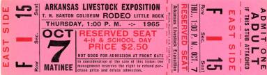 Ticket, Reserved - Arkansas Livestock Exposition Rodeo