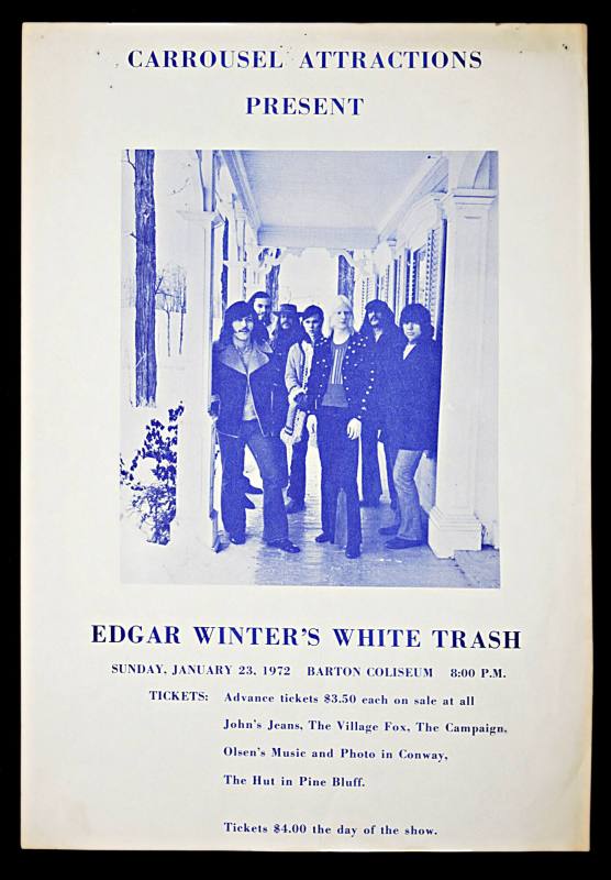 Original Poster, Edgar Winter's White Trash - Barton Coliseum