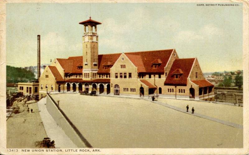 Postcard, New Union Station in Little Rock