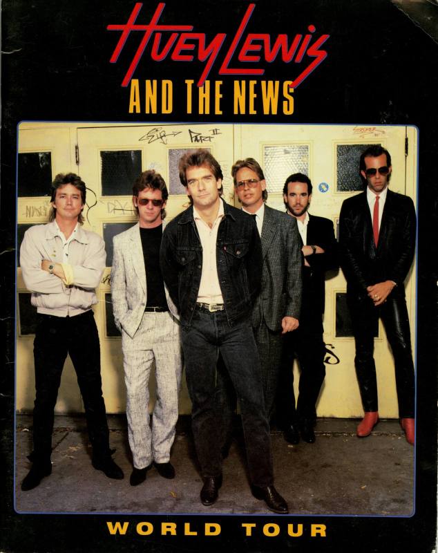 Souvenir Program, Huey Lewis and the News - Barton Coliseum