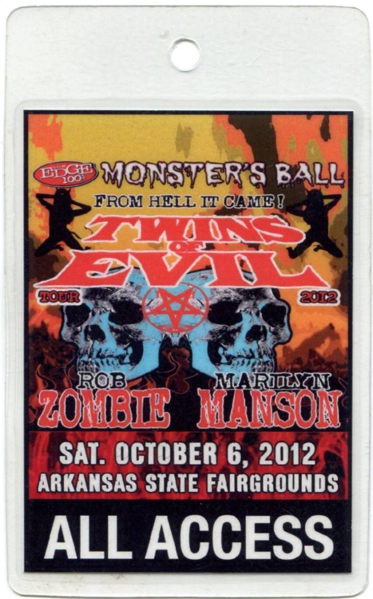 Pass, All Access - Monster's Ball with Rob Zombie & Marilyn Manson