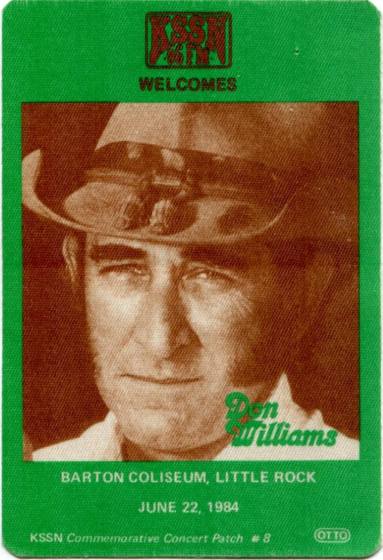 Commemorative Patch, Don Williams - Barton Coliseum