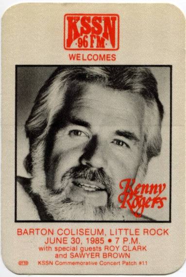 Commemorative Patch, Kenny Rogers - Barton Coliseum