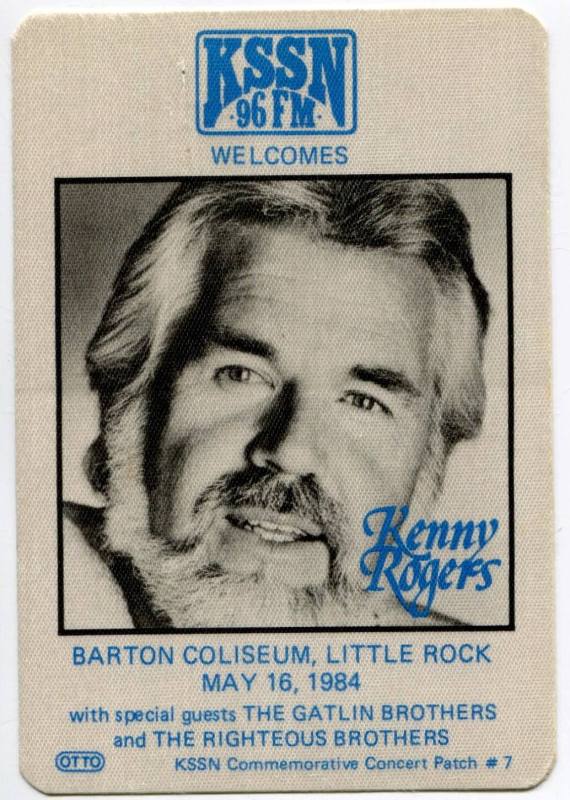 Commemorative Patch, Kenny Rogers - Barton Coliseum