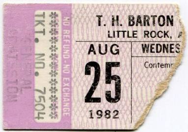 Ticket Stub, Ted Nugent - Barton Coliseum