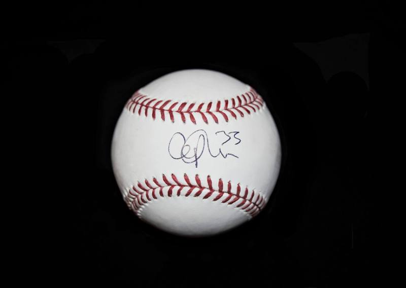 Autographed Baseball and Box, Cliff Lee