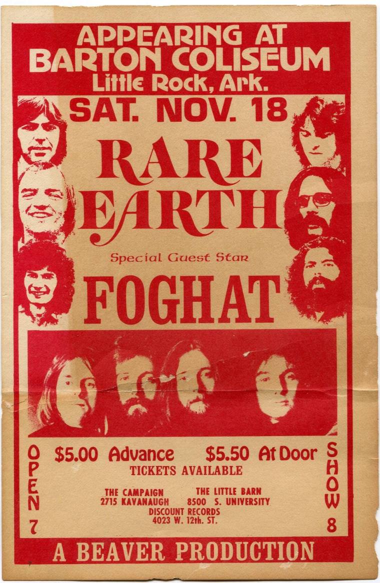 Advertisement, Foghat - Barton Coliseum