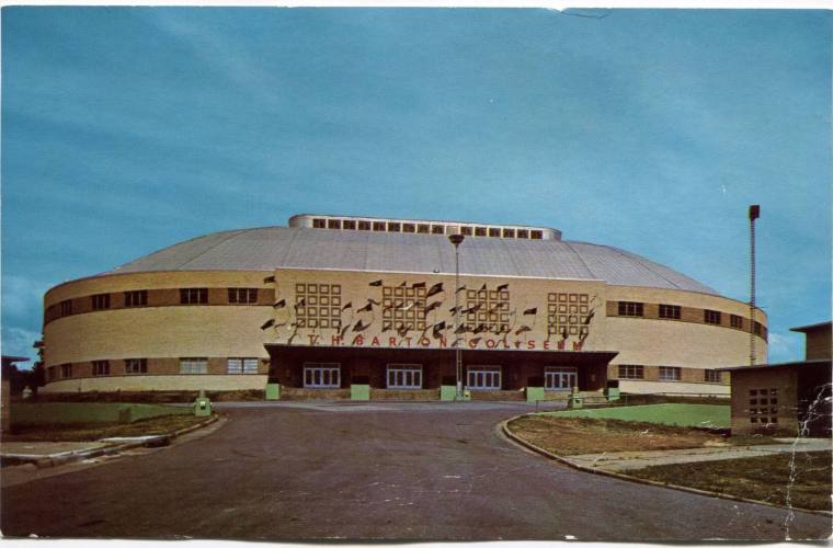 Postcard, Barton Coliseum