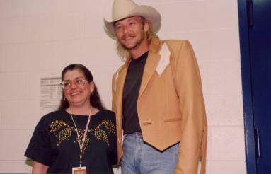 Photograph, Alan Jackson & Barton Coliseum Staff Member