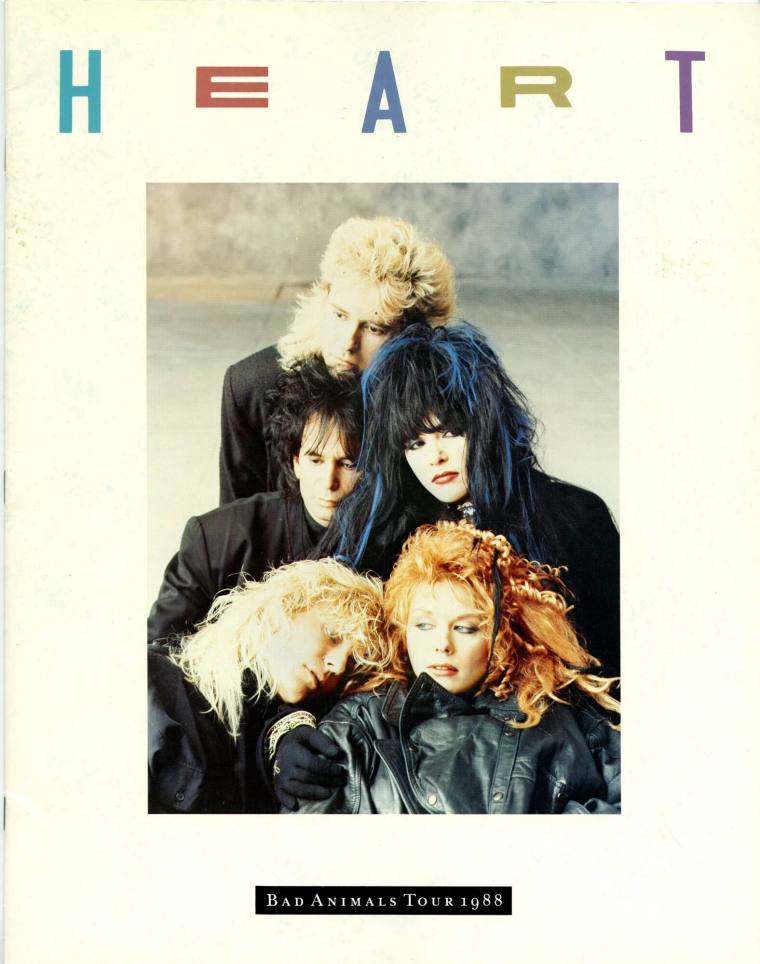 Souvenir Program, Heart "Bad Animals" Tour - Barton Coliseum