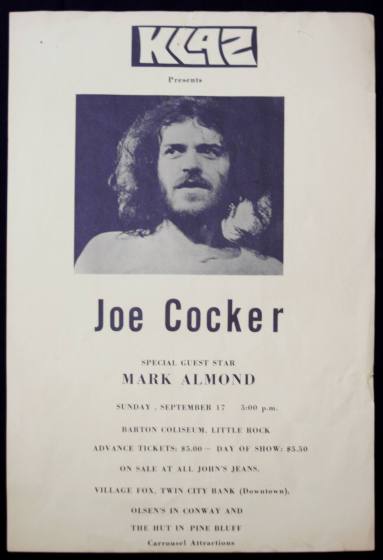 Original Poster, Joe Cocker - Barton Coliseum