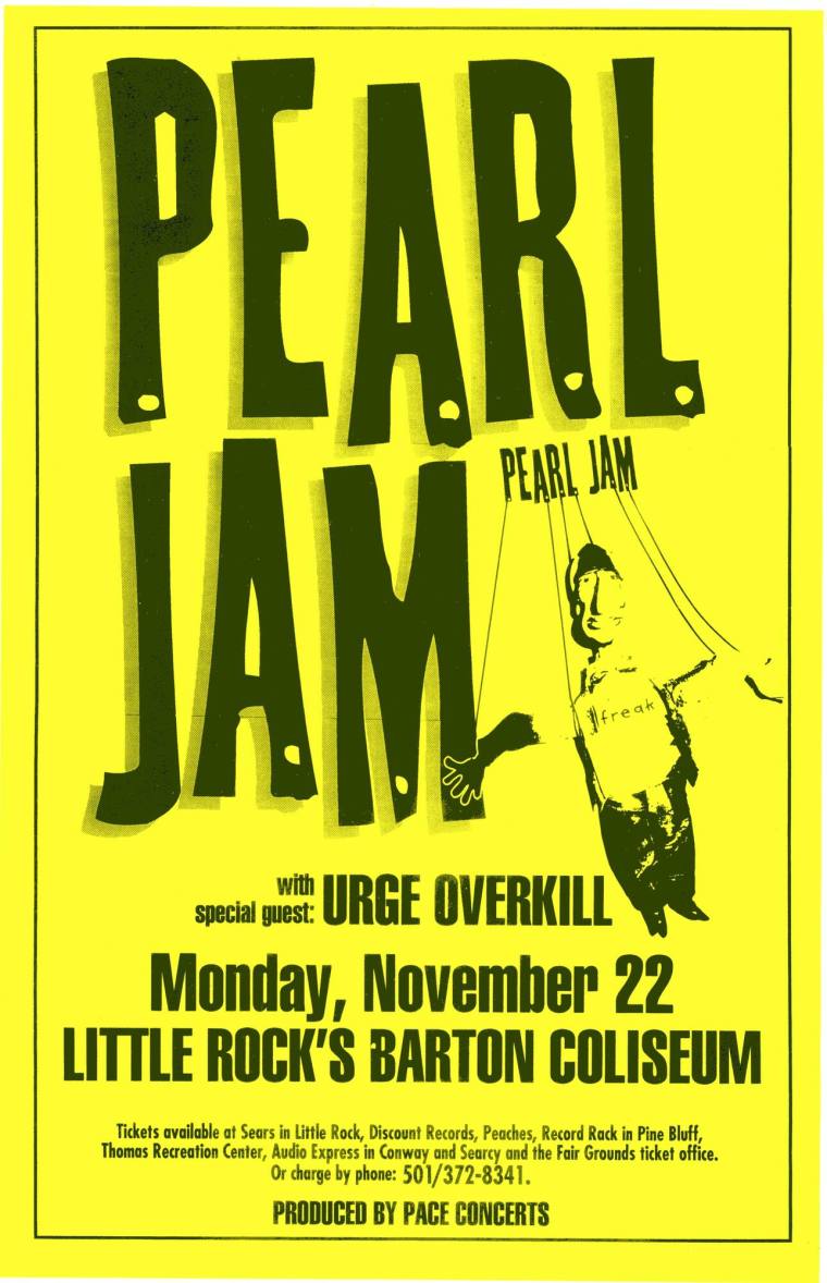 Poster Copy, Pearl Jam - Barton Coliseum