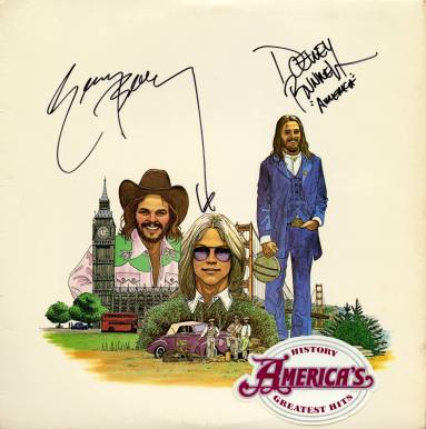 Autographed Album, “History: America's Greatest Hits" - America