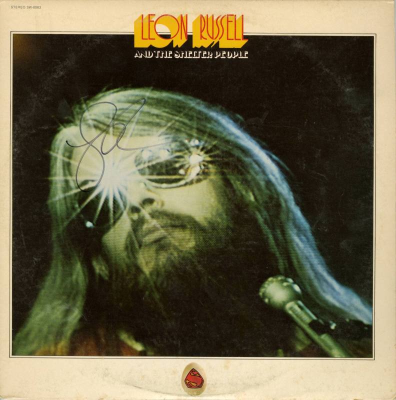 Autographed Album, "Leon Russell and the Shelter People" - Leon Russell