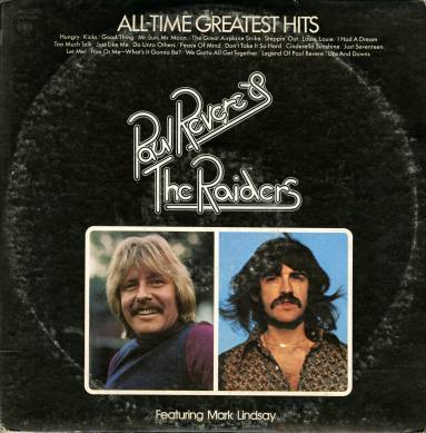 Two Album Set, "All Time Greatest Hits" - Paul Revere & The Raiders