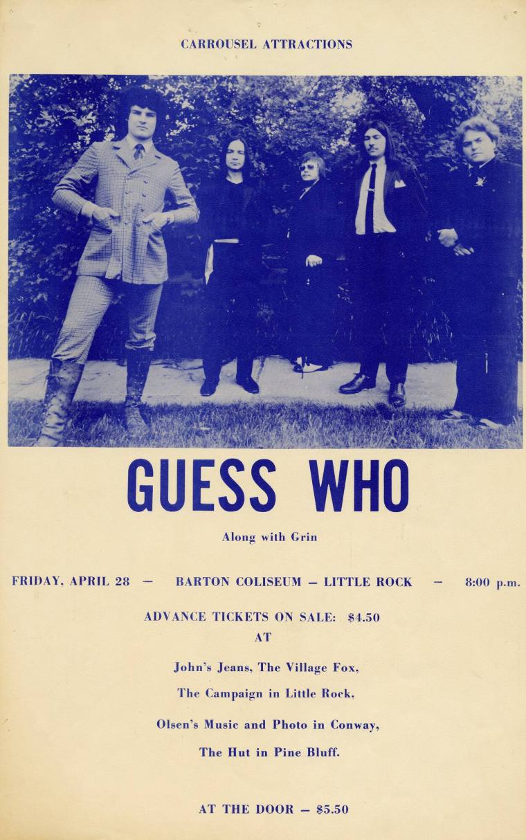 Original Poster, Guess Who - Barton Coliseum