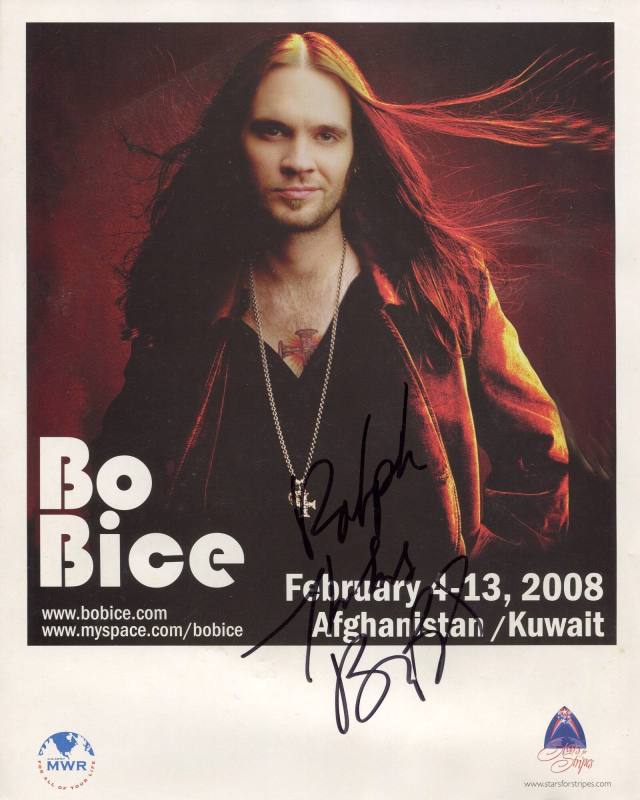 Autographed Print, Bo Bice - Arkansas State Fair