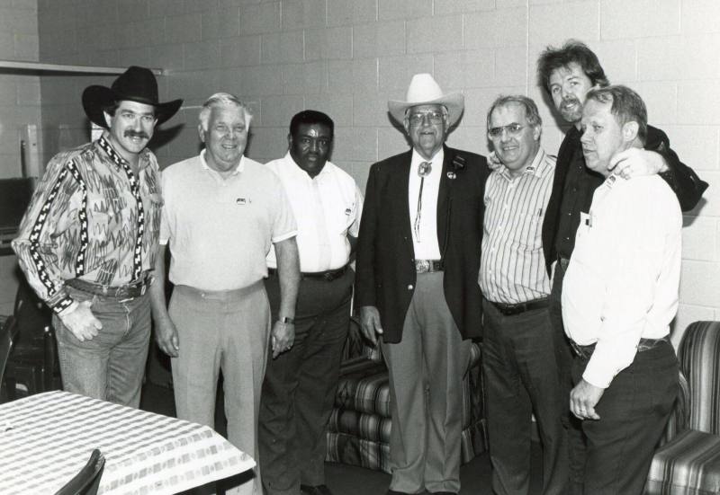 Photograph, Johnnie Holmes and Brooks & Dunn - Arkansas State Fair Rodeo