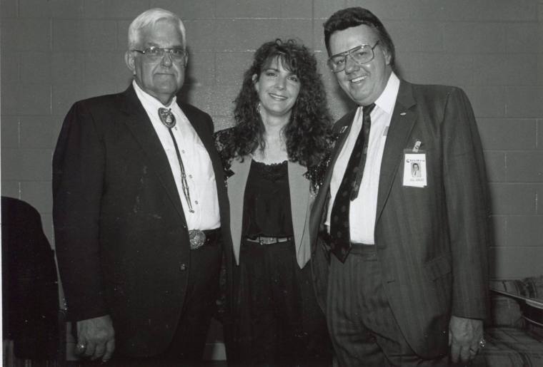 Photograph, Johnnie Holmes & Kathy Mattea - Arkansas State Fair Rodeo