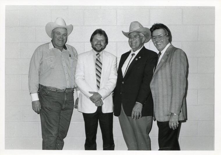 Photograph, Moe Bandy & Johnnie Holmes - Arkansas State Fair Rodeo