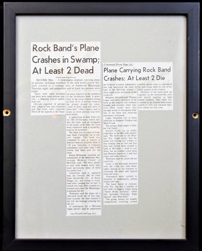 Copy, Newspaper Article - Lynyrd Skynyrd