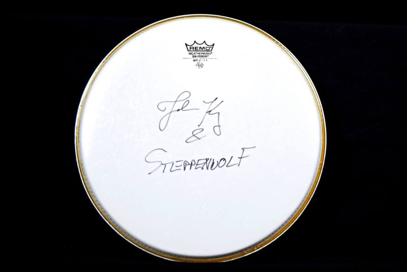 Drumhead, Autographed - Joe K/Steppenwolf