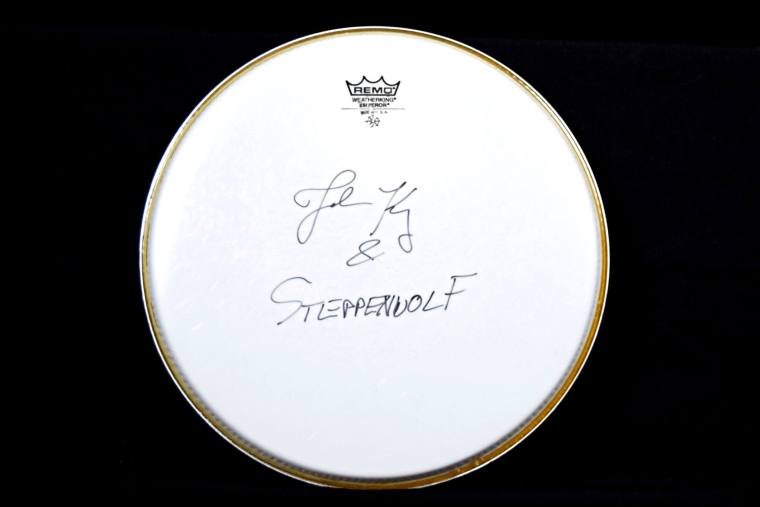 Drumhead, Autographed - Joe K/Steppenwolf