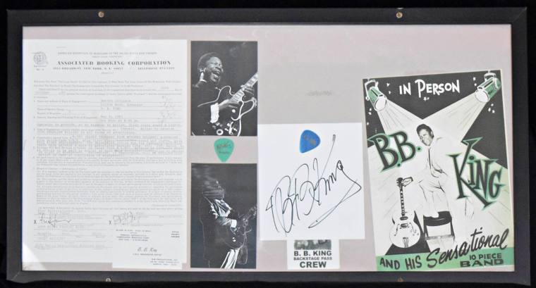 Print Collage, Original Autograph - BB King