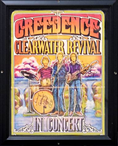 Poster Copy, Original Autograph - Creedence Clearwater Revival