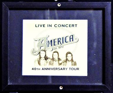 Poster Copy, America "40th Anniversary Tour"