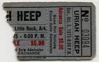 Ticket, Uriah Heep - Barton Coliseum