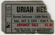 Ticket, Uriah Heep - Barton Coliseum