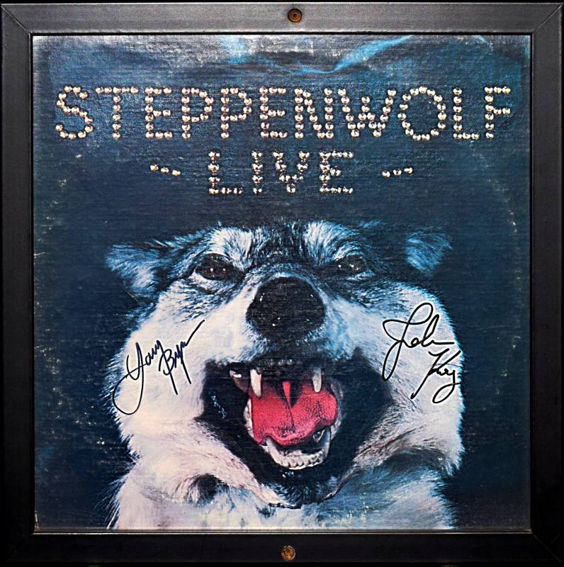 Album Cover, Original Autograph - "Steppenwolf Live"