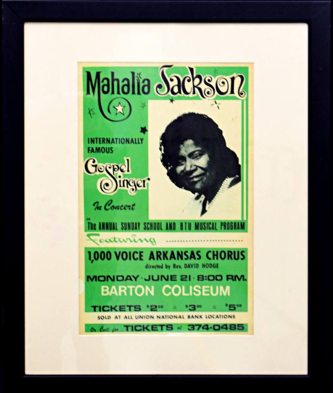 Original Poster, Mahalia Jackson - Barton Coliseum