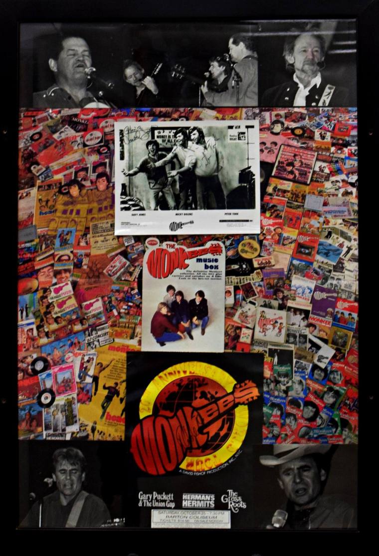 Print Collage, Original Autograph - The Monkees