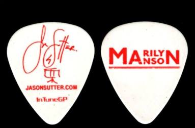 Guitar Pick, Signed - Marilyn Manson/Jason Sutter