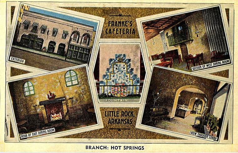 Postcard, Franke's Cafeteria