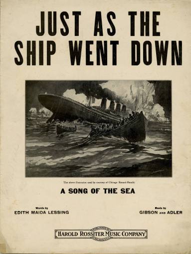 Sheet Music, "Just As The Ship Went Down"