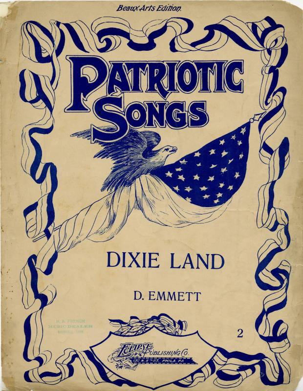 Sheet Music, "Dixie Land"