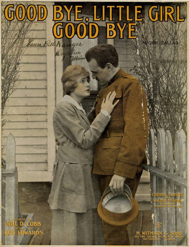 Sheet Music, "Good Bye, Little Girl, Good Bye"