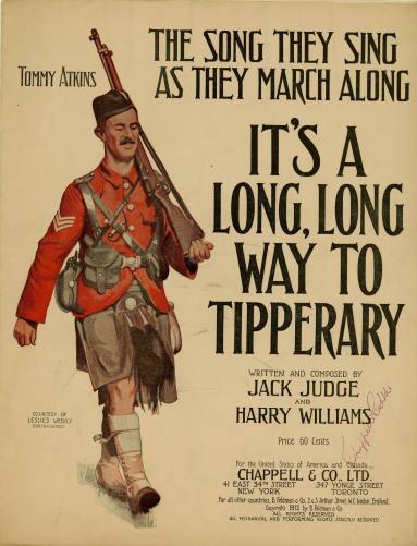 Sheet Music, "It's A Long, Long Way To Tippernary"